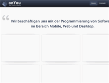 Tablet Screenshot of onyou.ch